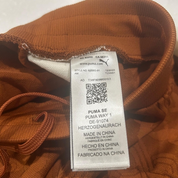 Palomo Puma T7 Burnt Orange (Brownish) 2 Piece Active Wear Set For Men Or Women - Picture 15 of 15